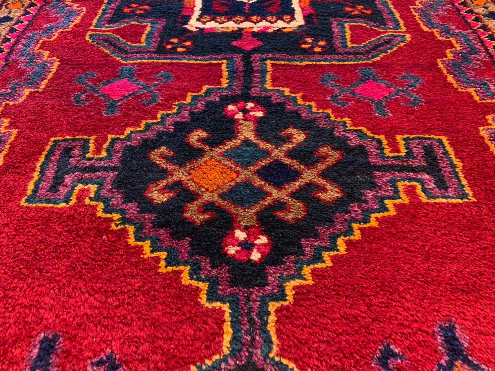 4'0"x 7'5" Hand-Knotted 100% Wool Pile Mousele Area Rug - Carpet