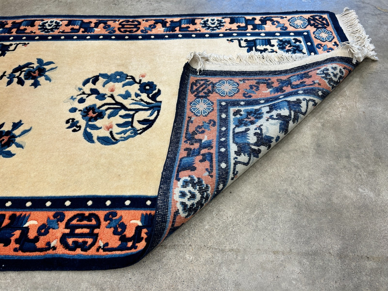 3'x5' Hand-Knotted 100% Wool Pile Art Deco Rug