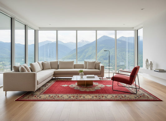 8'10"x11'8" Hand-Knotted 100% Wool Pile Tabrize Rug