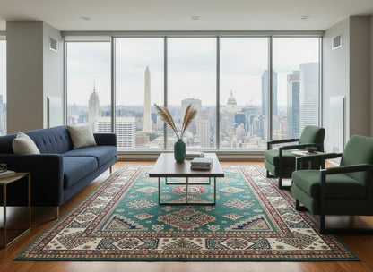 7'x10' Hand-Knotted 100% Wool Carpet - Fine Kazak Area Rug