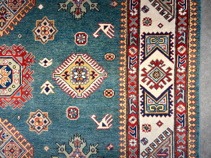 7'x10' Hand-Knotted 100% Wool Carpet - Fine Kazak Area Rug