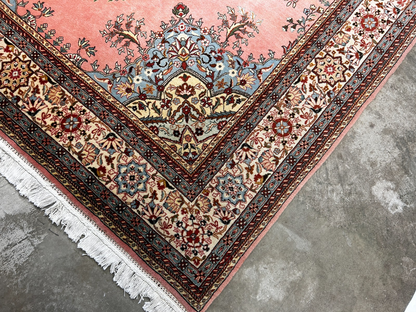 8'4" x 11'10'' Hand-Knotted 100% Wool Pile Romany Area Rug