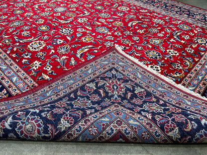 8'2"x12'1'' Fine Hand-Knotted Fine 100% Wool Pile  Kashane Area Rug