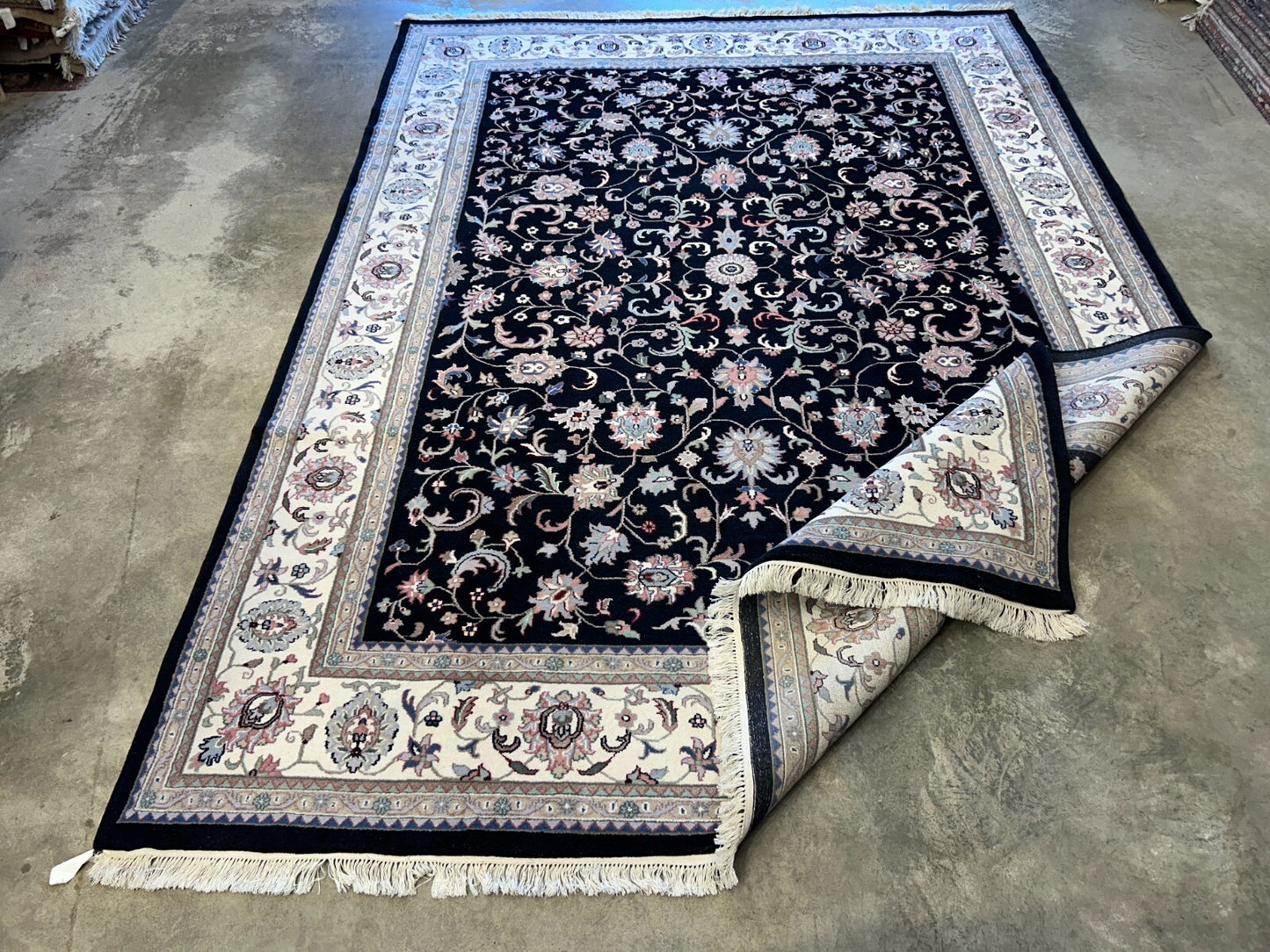 9'x12' Hand-Knotted 100% Lamb Wool Pile Oriental Rug