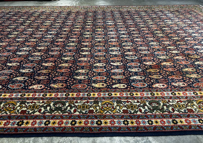 8'x11' Hand-Knotted 100% Wool Pile Hereke Area Rug - Carpet