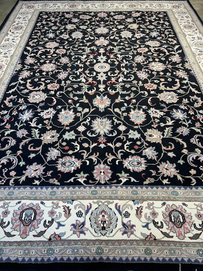 9'x12' Hand-Knotted 100% Lamb Wool Pile Oriental Rug