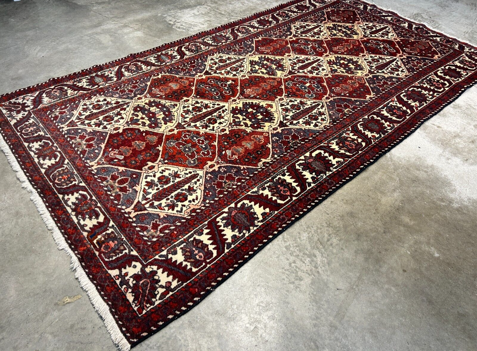 5'3"x9'6" Hand-Knotted 100% Wool Pile Bakhtiarie Carpet - Area Rug