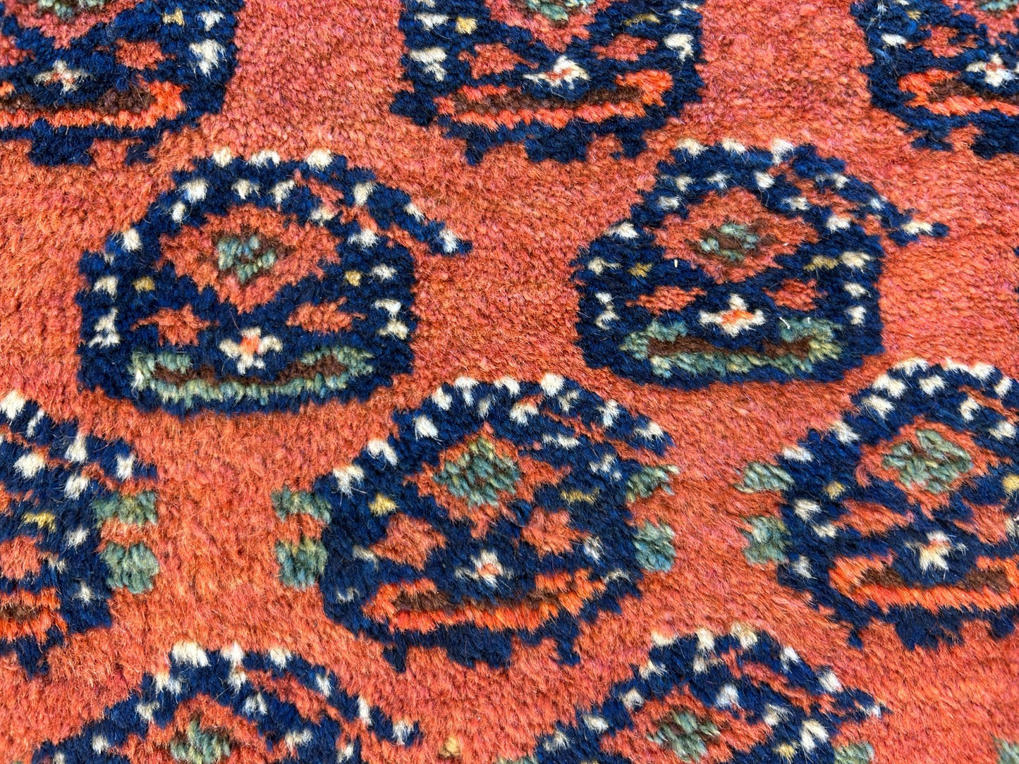 3'9"x5'9" Antique Hand-Knotted 100% Wool Pile Hamadane Area Rug - Carpet