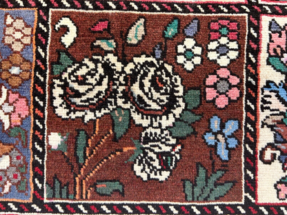 6'9"x9'5" Hand-Knotted 100% Lamb Wool Bakhtiarie Carpet - Area Rug