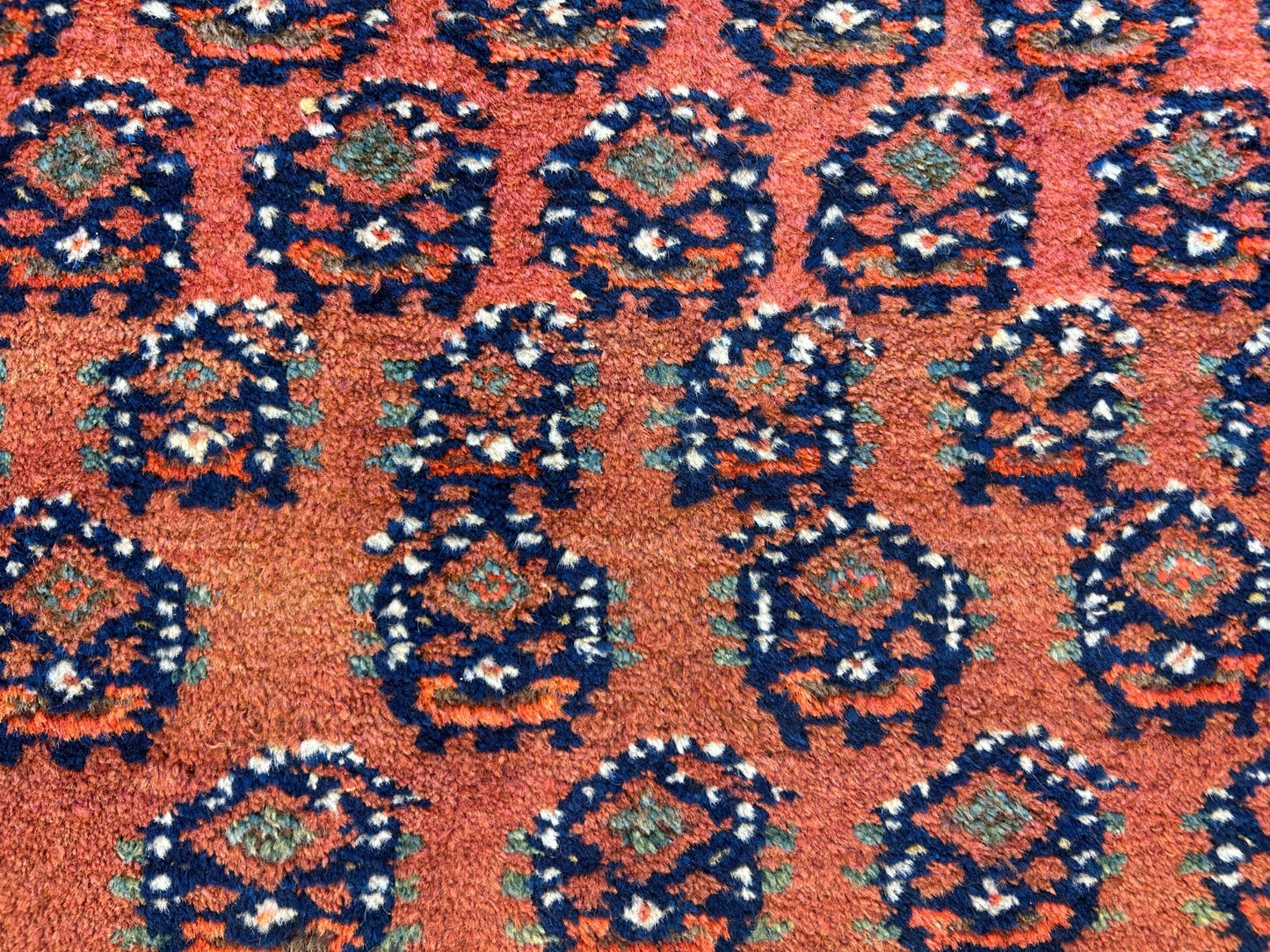 3'9"x5'9" Antique Hand-Knotted 100% Wool Pile Hamadane Area Rug - Carpet