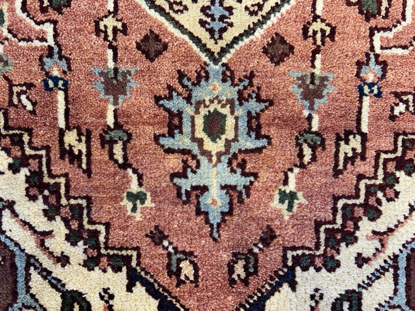 3’x5’ Hand-Knotted 100% Wool Indoserapi Area Rug - Carpet