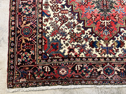 6'7"x9'7" Hand-Knotted 100% Lamb Wool Herize Carpet - Area Rug