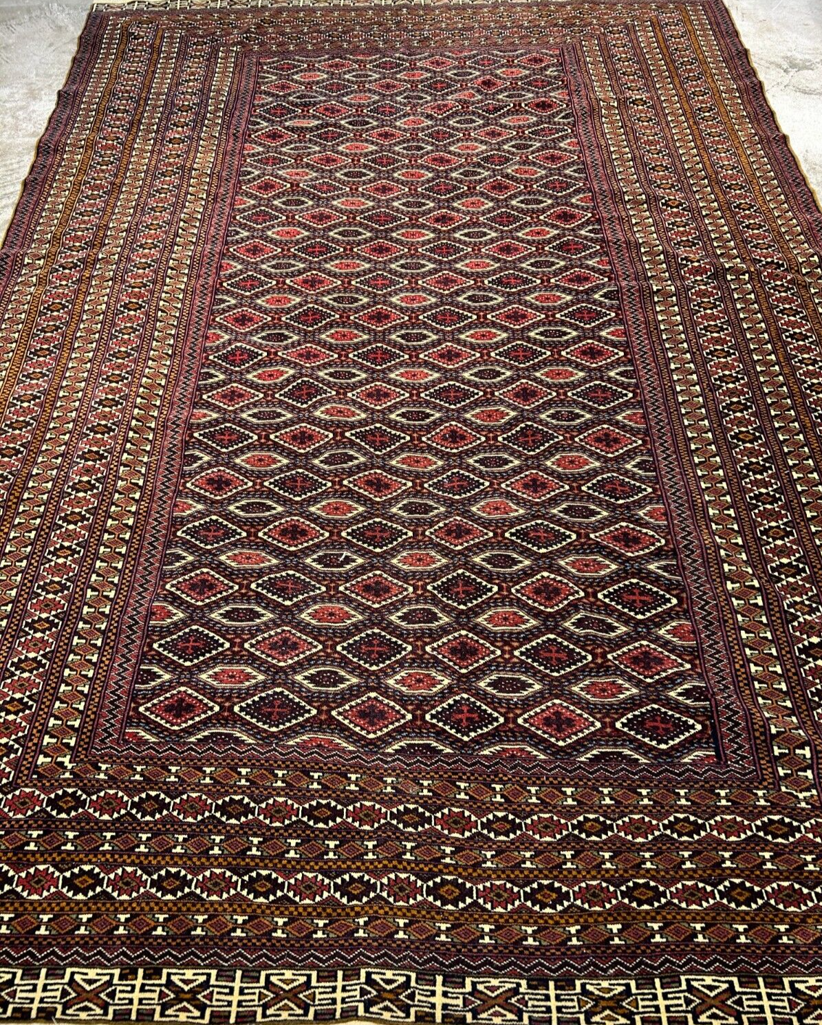 6'3"x9'2" Hand-Knotted 100% Wool Carpet - Bokhara Area Rug