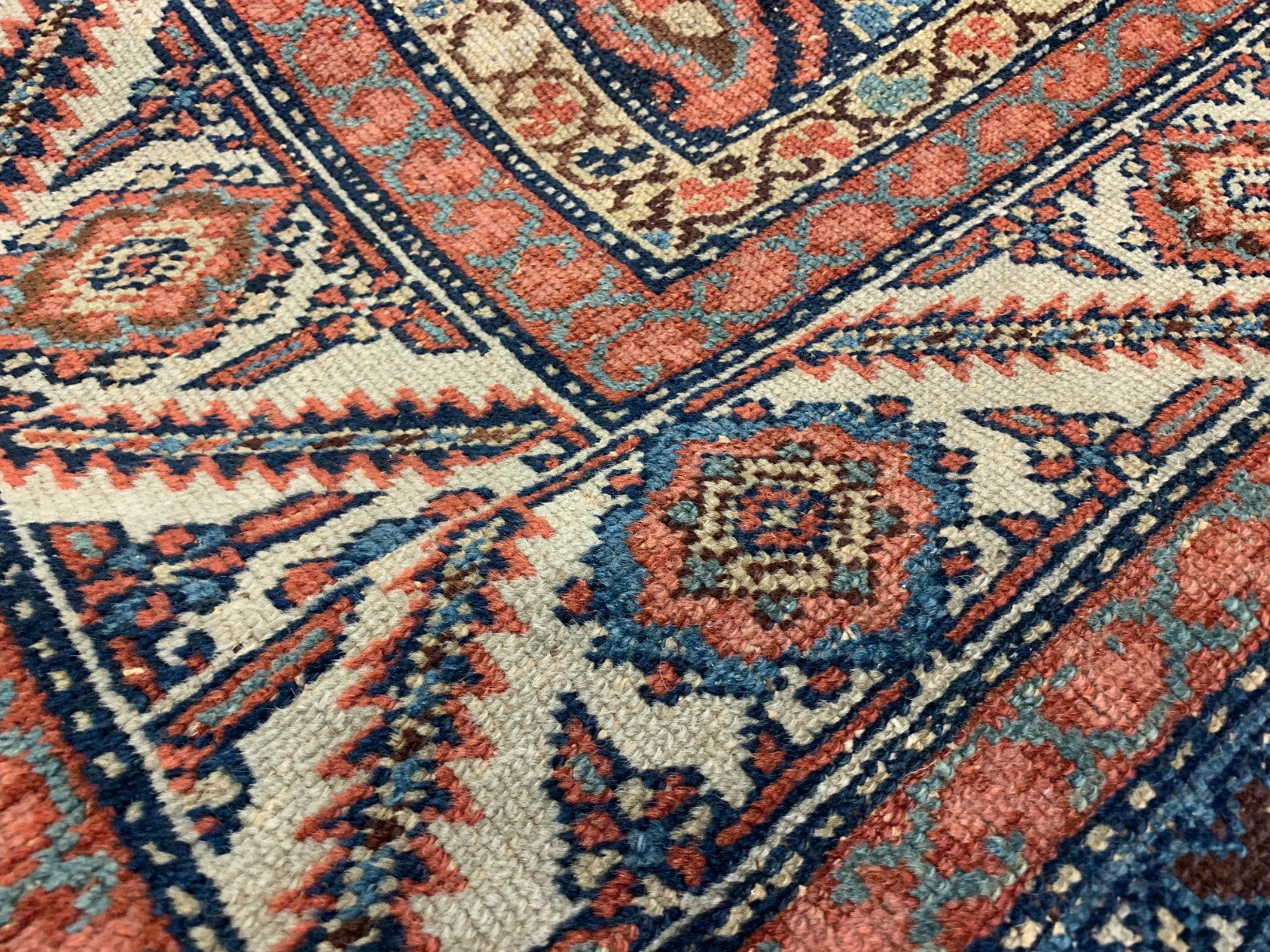 5'x11'2" Antique Hand-Knotted 100% Wool Pile Malayeri Runner Rug - Carpet