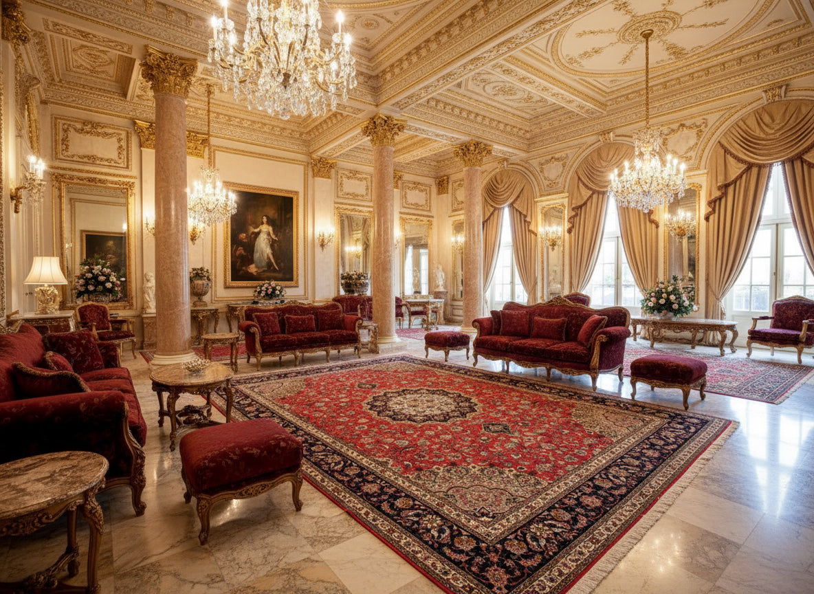 9'11"x12'10" Fine Hand-Knotted Wool & Silk Tabrize Rug