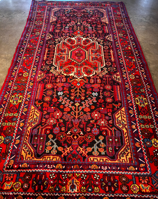 4'10" x 9'8" Hand-Knotted 100% Wool Carpet - Hamedane Area Rug