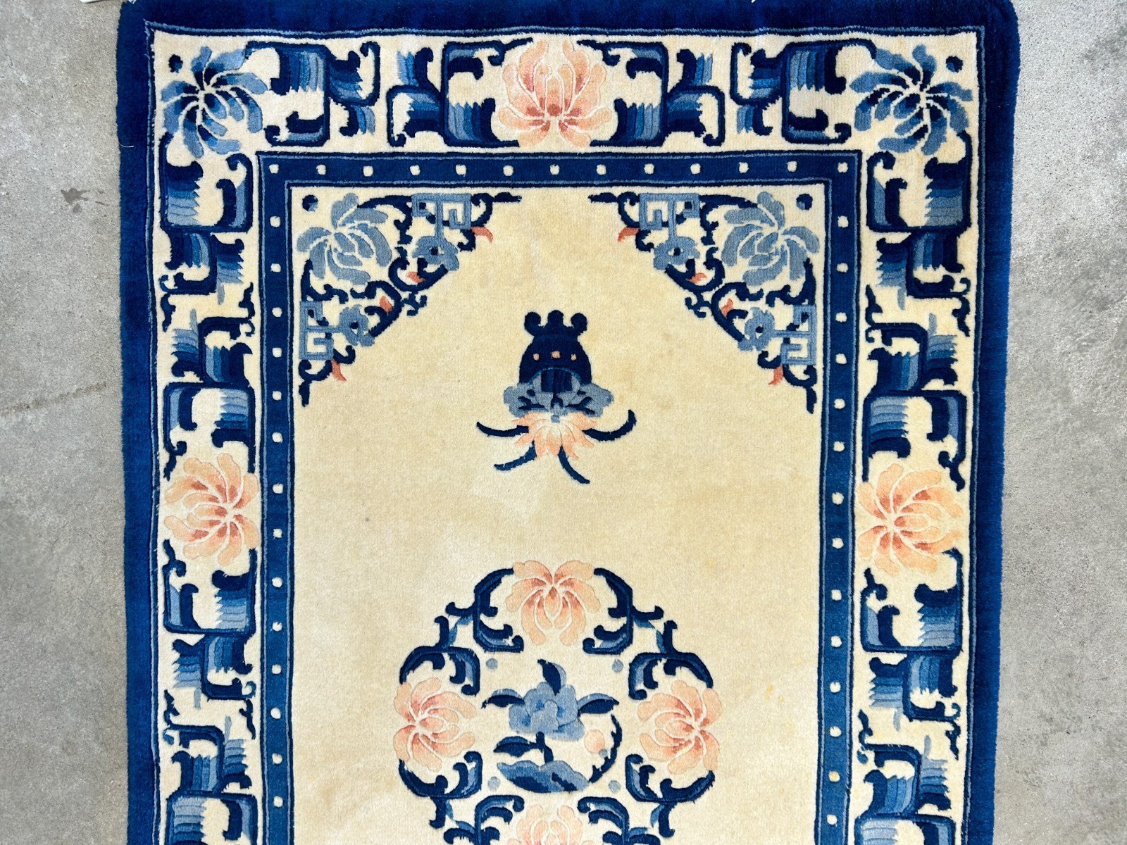 3'x5' Hand-Knotted 100% Wool Pile Art Deco Rug