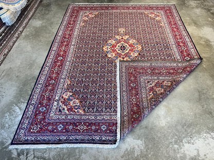 8'11"x11'8" Hand-Knotted 100% Wool Pile Bidjar Rug