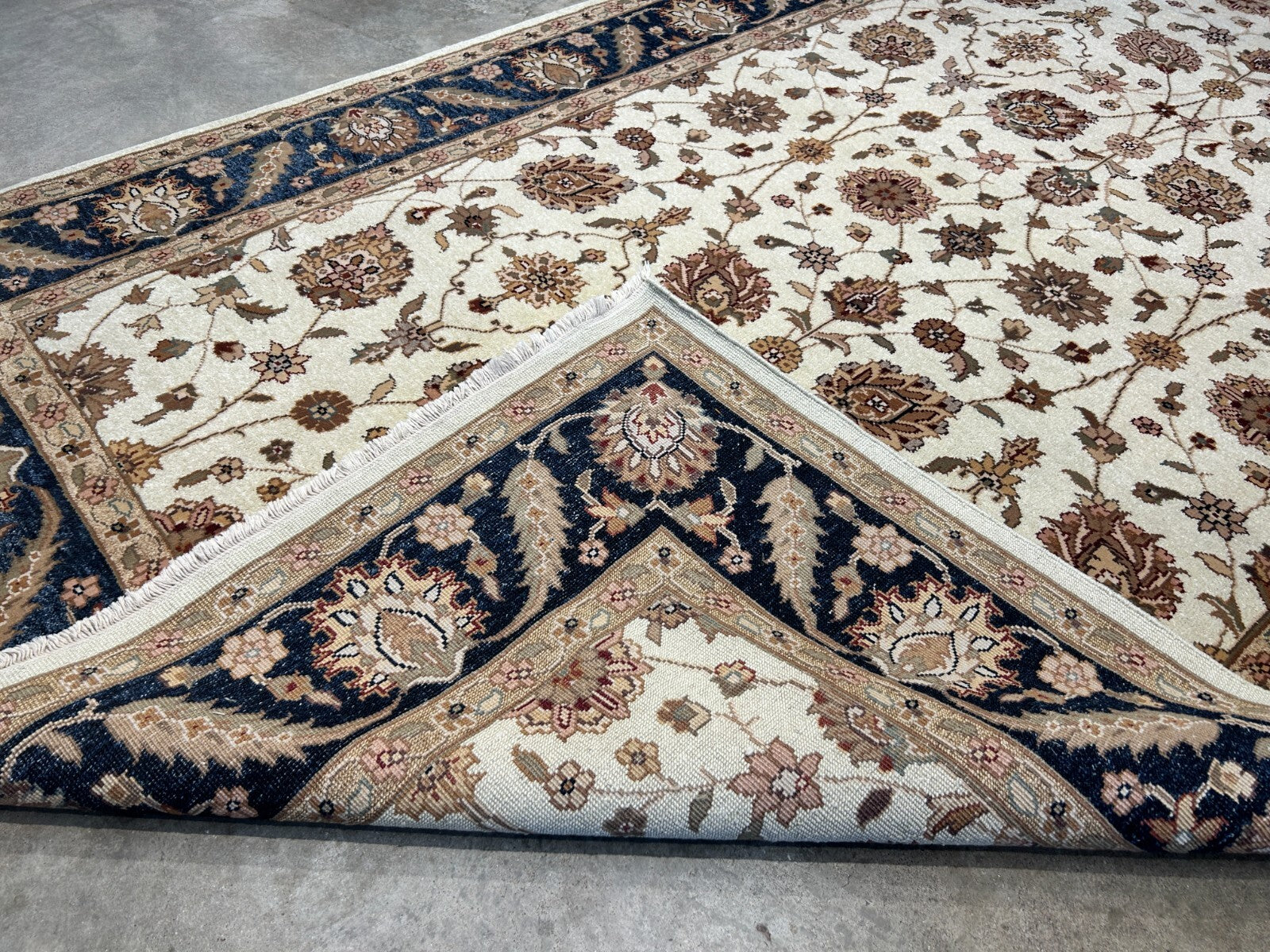6'x9' Hand-Knotted 100% Wool Pile Indian Agra Carpet - Area Rug