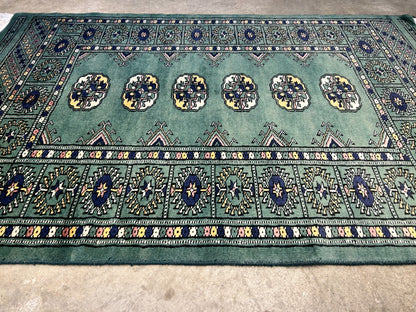 2'8"x4'1" Hand-Knotted 100% Wool Pile Bokhara Rug