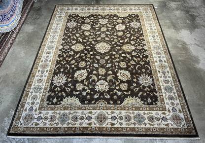 9'x11'10" Hand-Knotted 100% Wool Pile Pishawar Rug