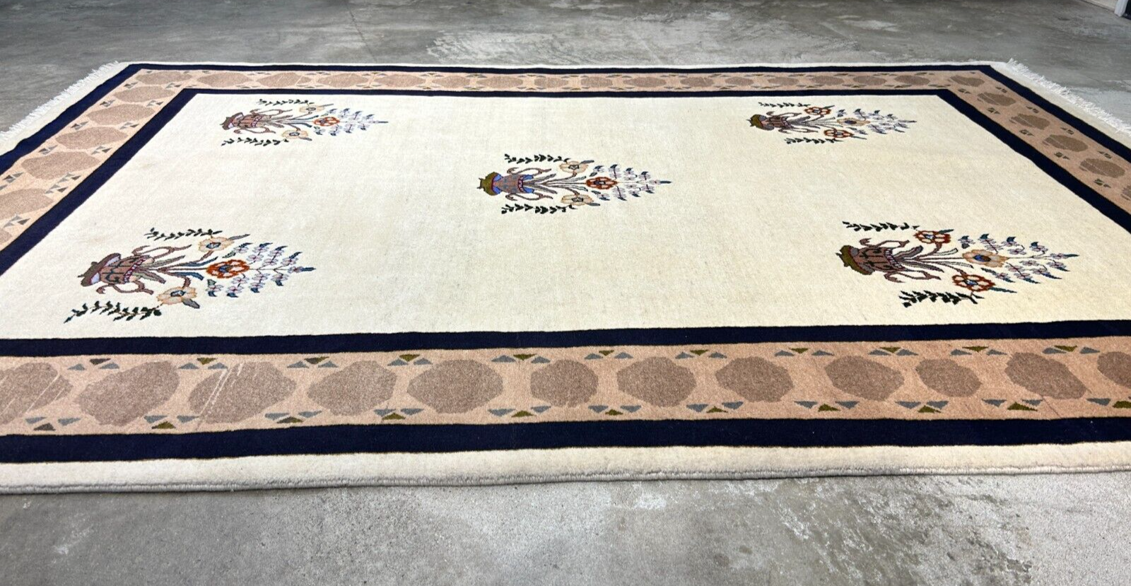 6'4"x9'5" Hand-Knotted 100% Wool Carpet - Gabeh Area Rug