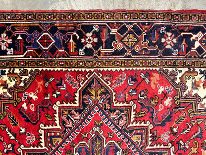 7'3"x10'3" Hand-Knotted 100% Wool Herize Carpet - Area Rug