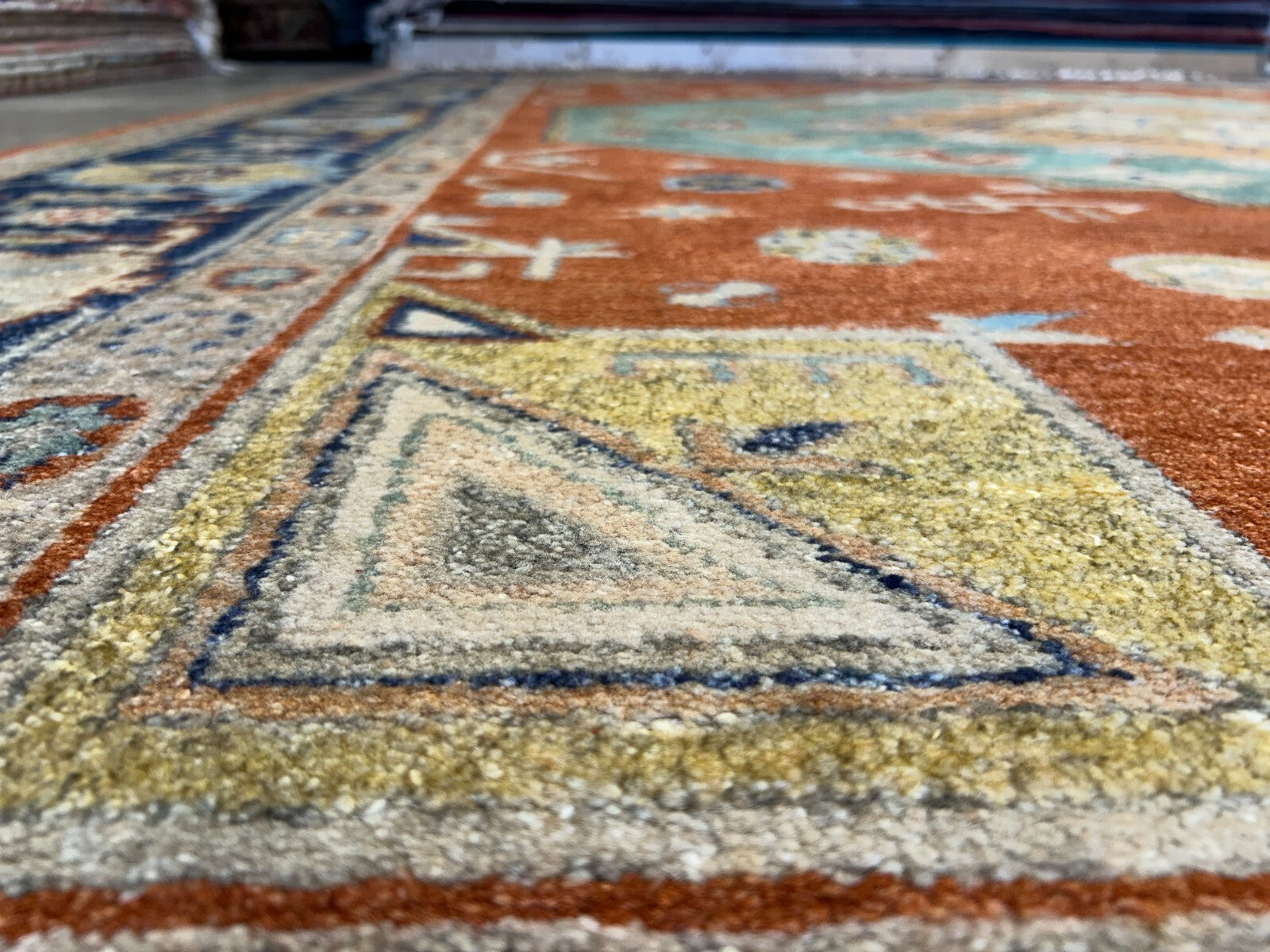 9'2"x11'11" Hand-Knotted 100%  Wool Pile IndoSerapi Rug