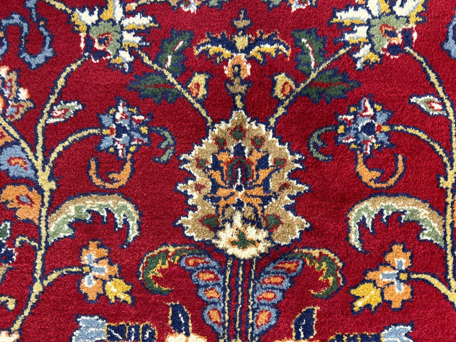 7'11"x9'7" Hand-Knotted 100% Wool Pile Qume Rug