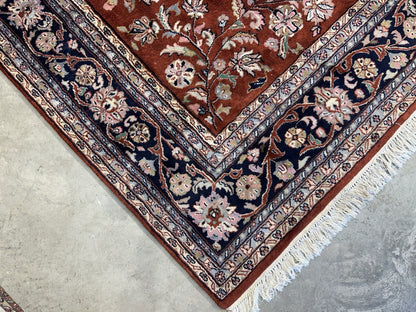 8’1”x9’11” Hand-Knotted 100% Wool Pile Oriental Area Rug - Carpet
