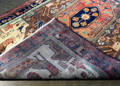 4'9" x 7'10" Hand-Knotted 100% Wool Pile Nahavande Area Rug