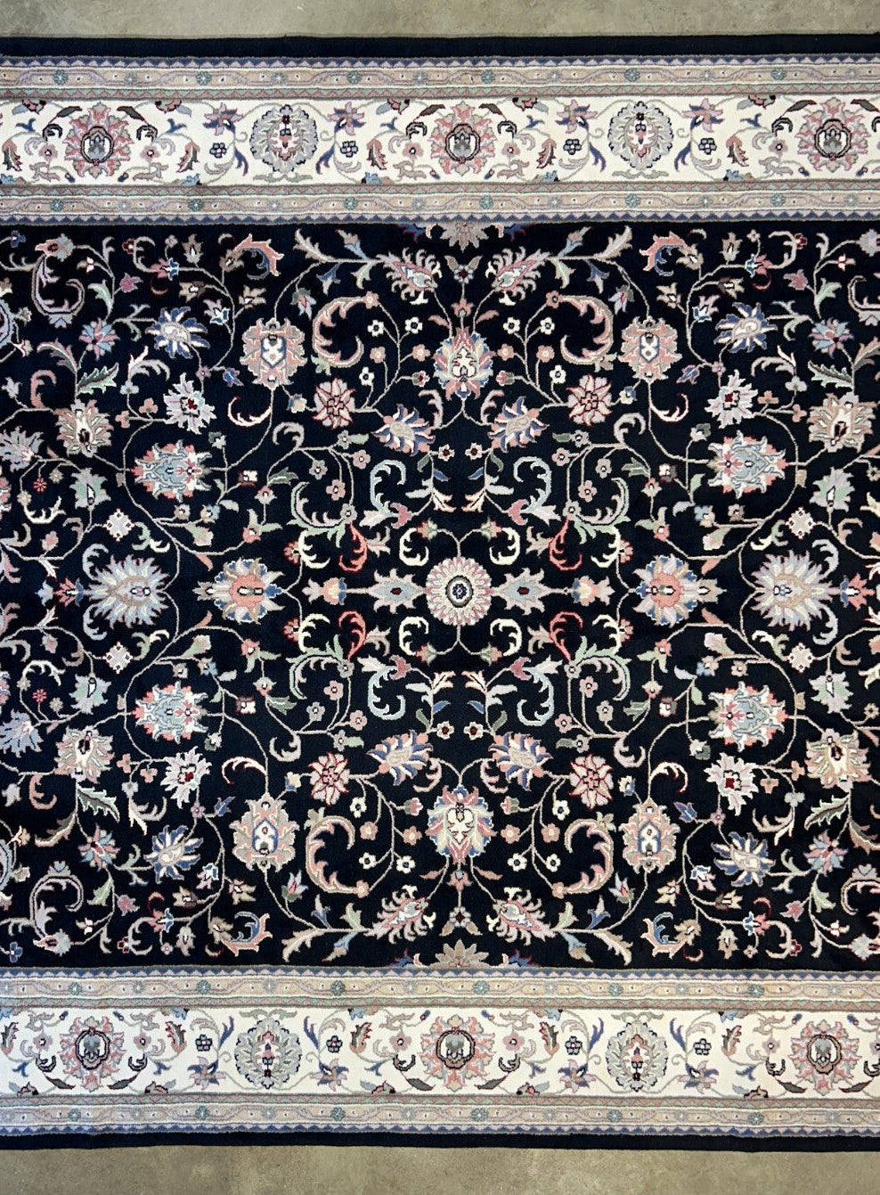 9'x12' Hand-Knotted 100% Lamb Wool Pile Oriental Rug
