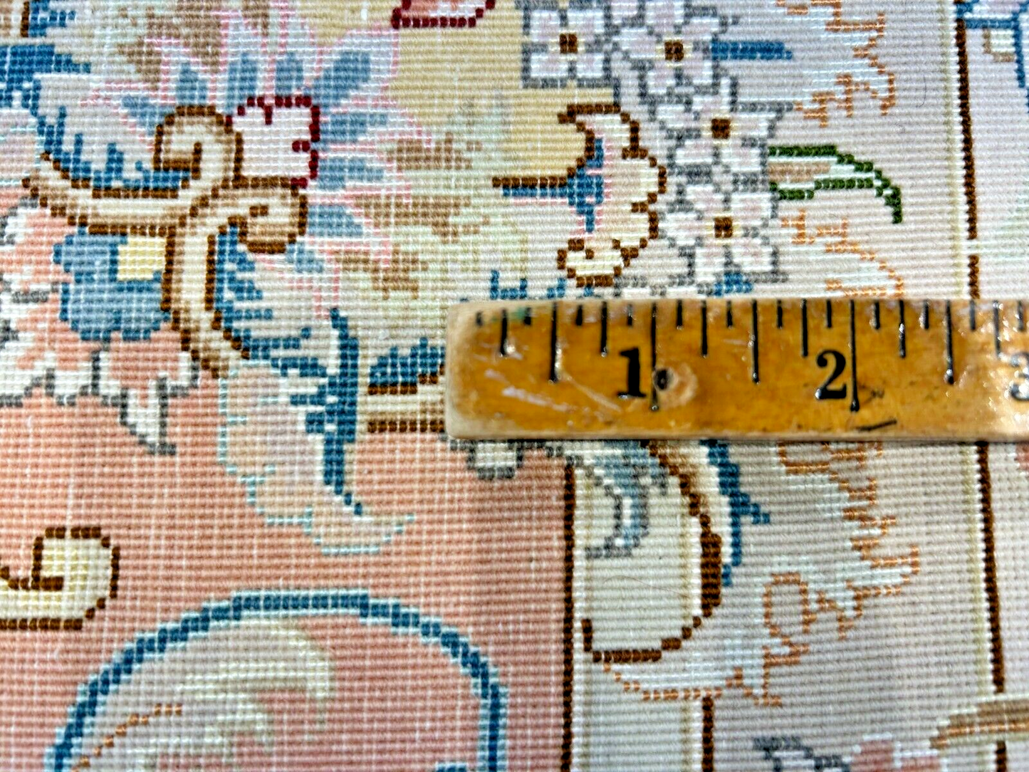 6'7"x9'10" Extra-Fine Hand-Knotted Wool & Silk Blend Tabrize Carpet - Area Rug