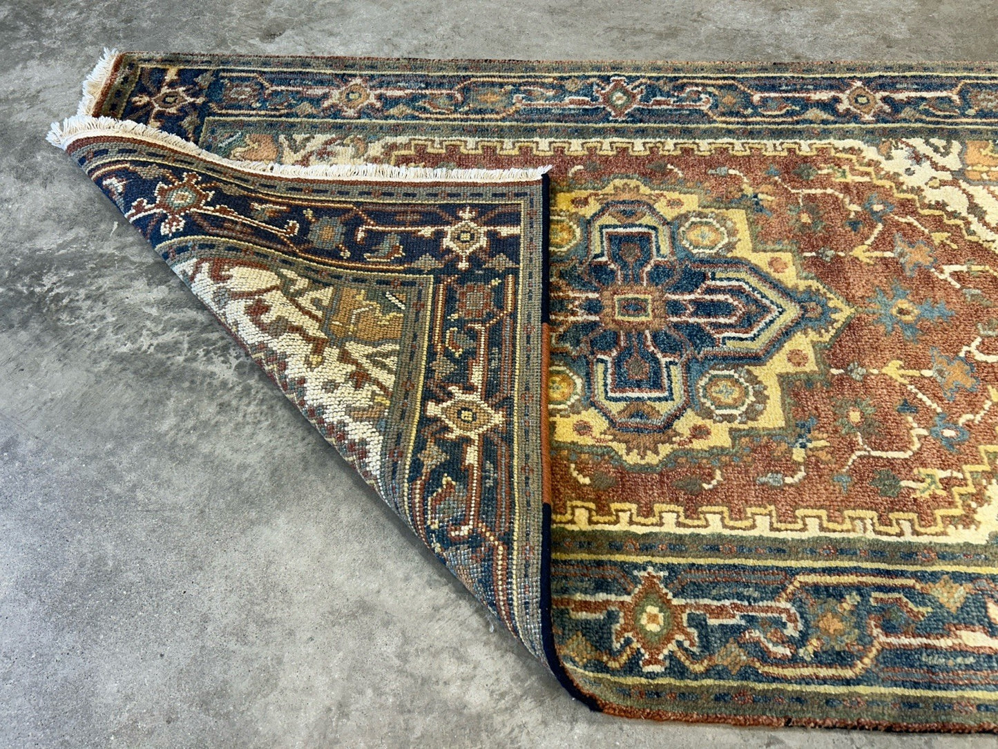 3’1”x5’ Hand-Knotted 100% Wool Indoserapi Area Rug - Carpet