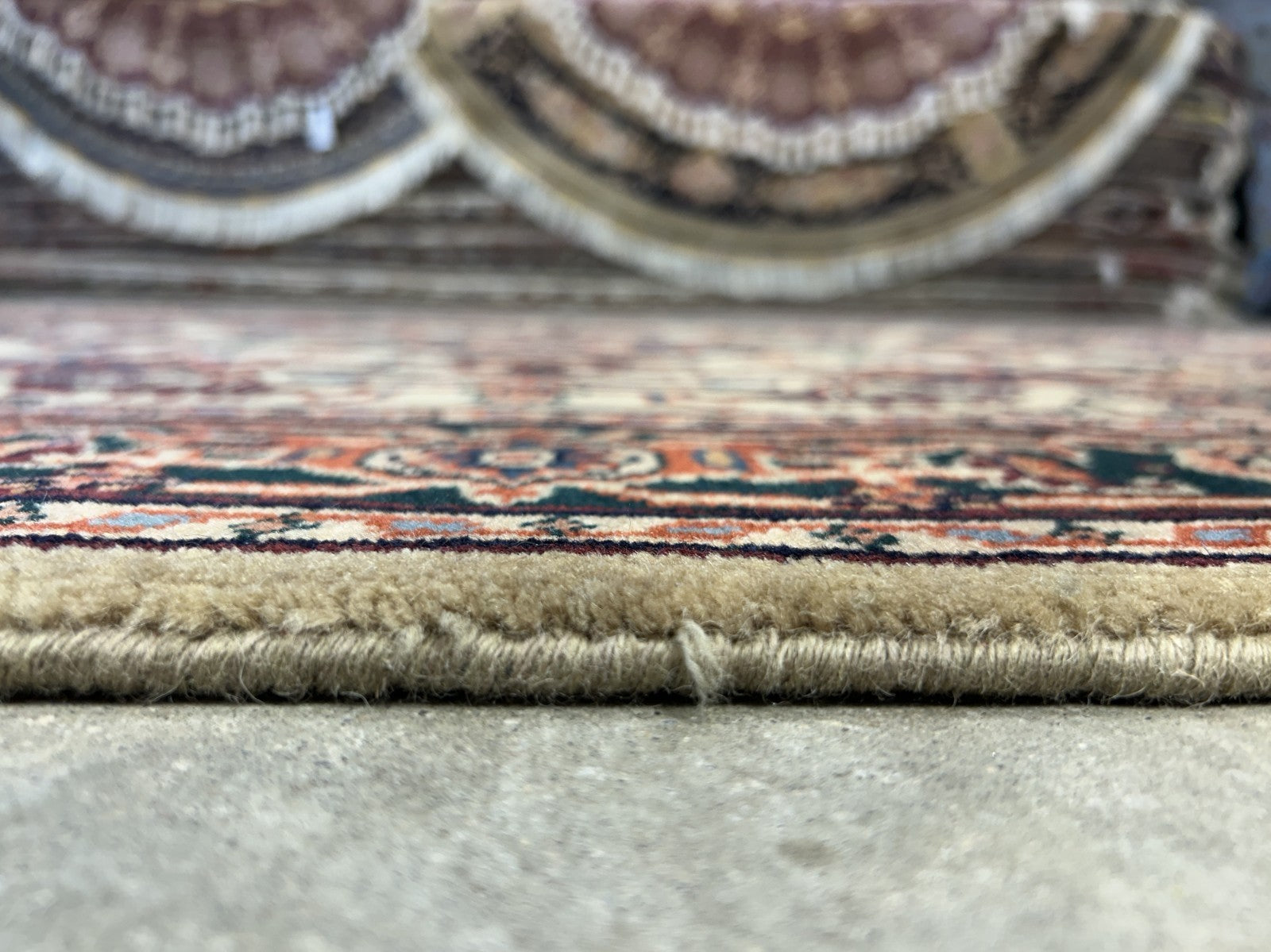 4'x6' Fine Hand-Knotted 100% Wool PileMahal Design Area Rug - Carpet