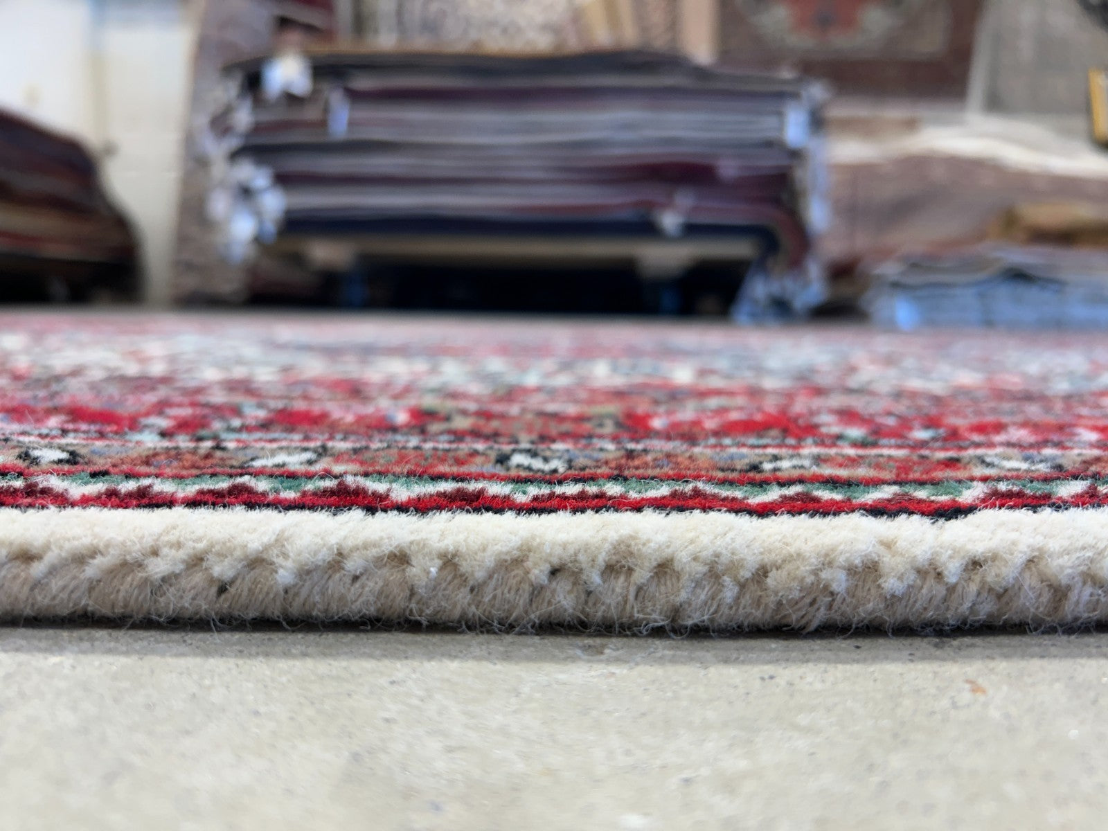 3'10"x5'10" Hand-Knotted 100% Wool Pile Indobijar Area Rug - Carpet