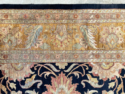 9' x 12' Hand-Knotted 100% Wool Carpet - Indian Agra Area Rug