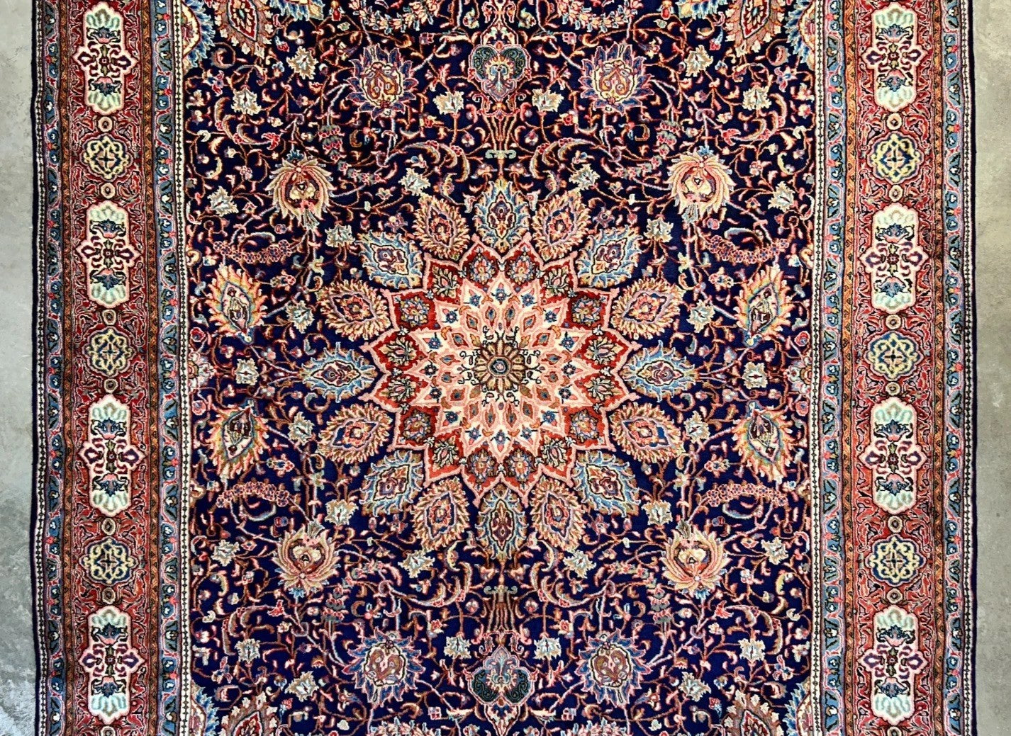 8'8"x12'6" Hand-Knotted 100% Wool Pile Kashmare Rug