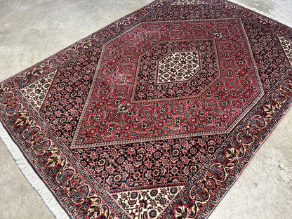 3'9"x5'8" Hand-Knotted 100% Wool Bidjare Carpet - Area Rug