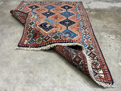 2'4"x4'9" Hand-Knotted 100% Wool Pile Yalamehe Rug