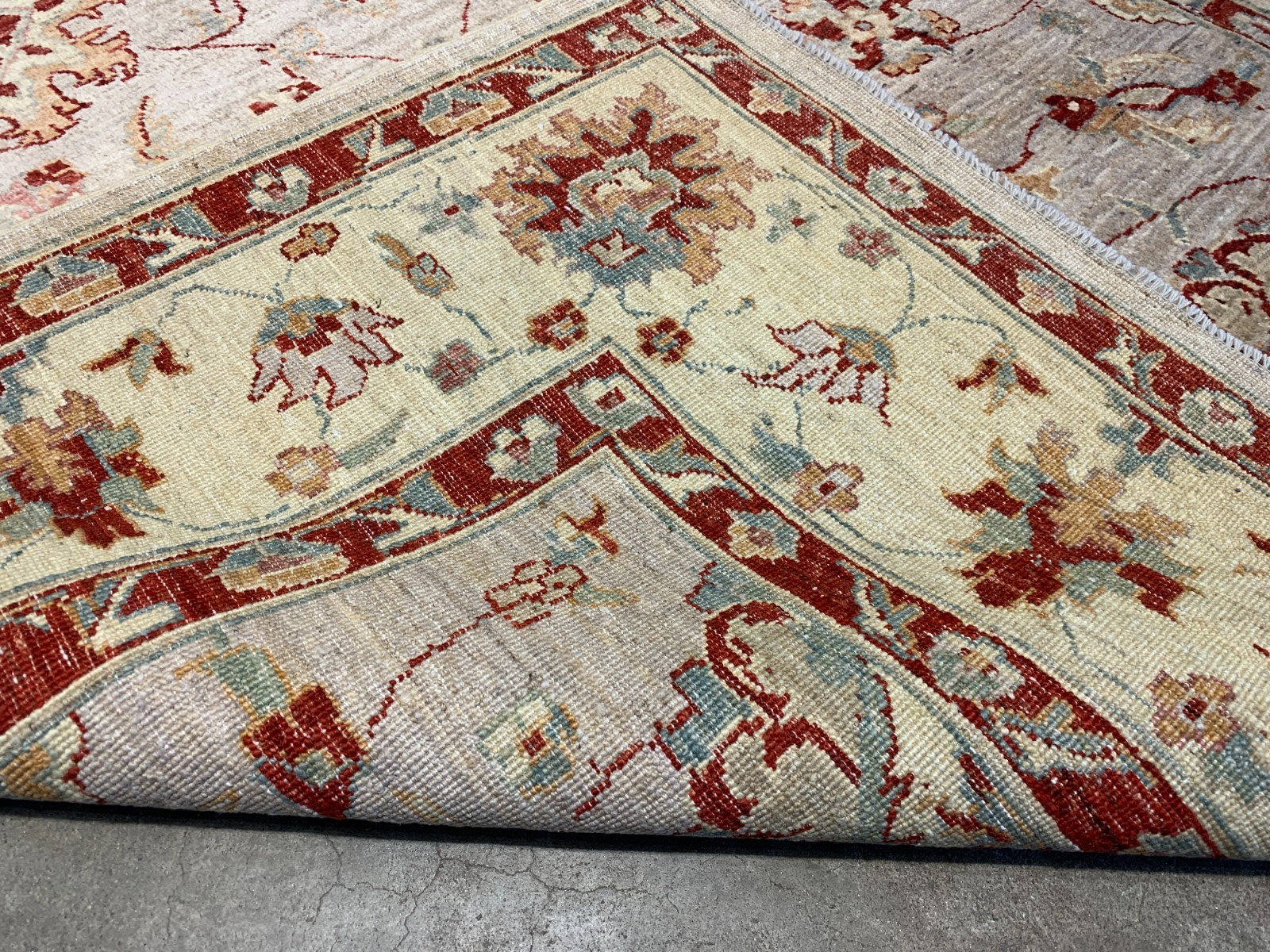 5'8"x8'2" Hand-Knotted 100% Wool Pile Pakistani Area Rug - Carpet