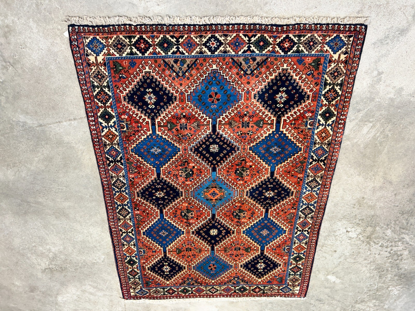 2'4"x4'9" Hand-Knotted 100% Wool Pile Yalamehe Rug