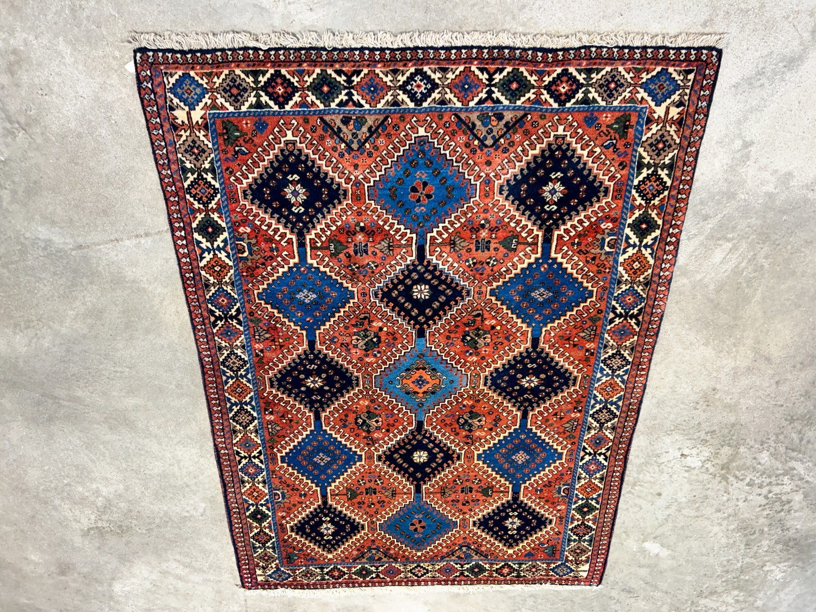 2'4"x4'9" Hand-Knotted 100% Wool Pile Yalamehe Rug