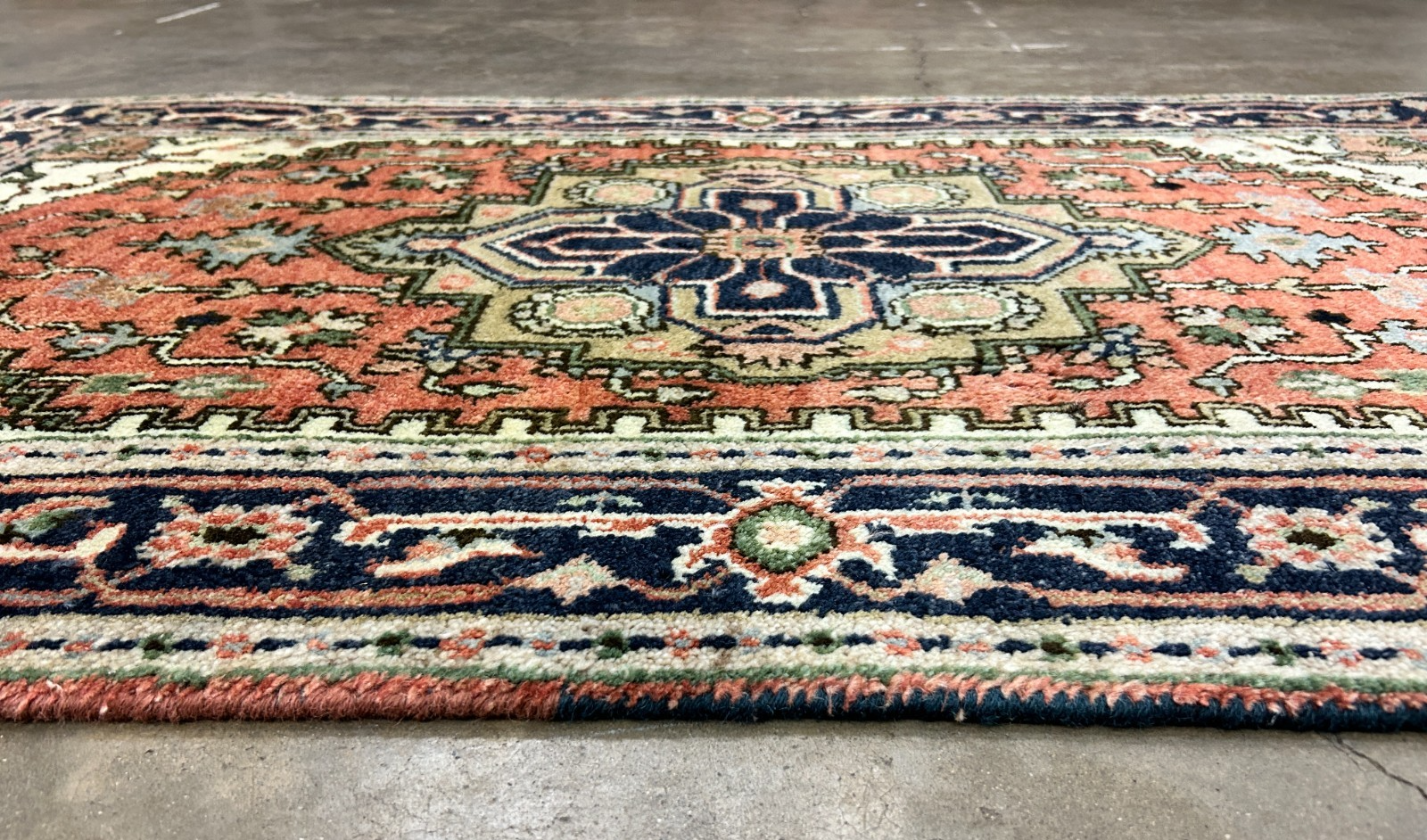 3'x5' Hand-Knotted 100% Wool Pile IndoSerapi Rug