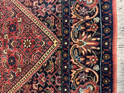 3'8"x5'8" Hand-Knotted 100% Wool Pile Bijare Carpet - Area Rug