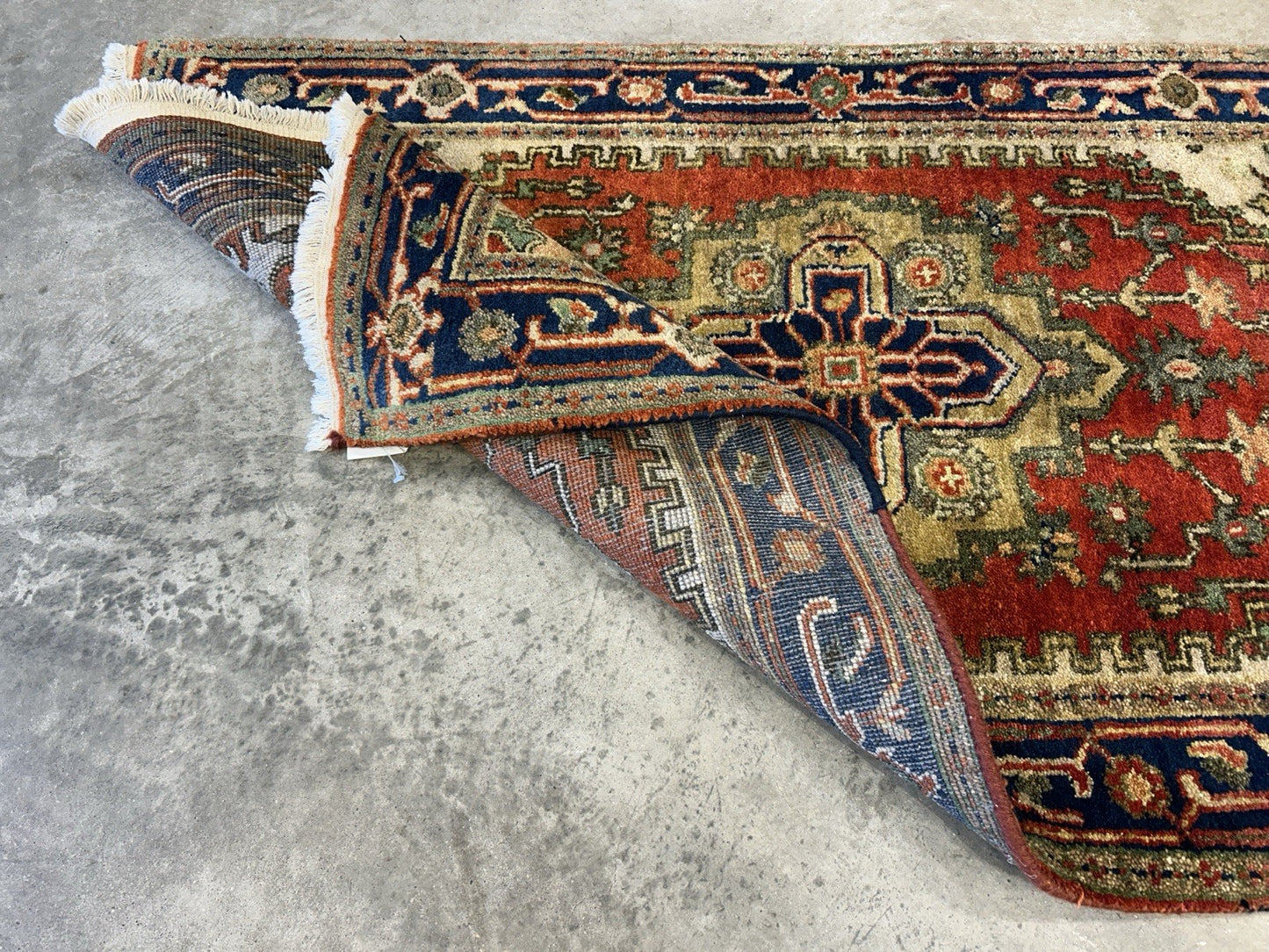 3'x5' Hand-Knotted 100% Wool Pile IndoSerapi Rug