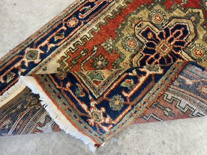 3'x5' Hand-Knotted 100% Wool Pile IndoSerapi Rug