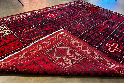 5'5" x 7'6'' Hand-Knotted 100% Wool Pile Bakhtiare Area Rug