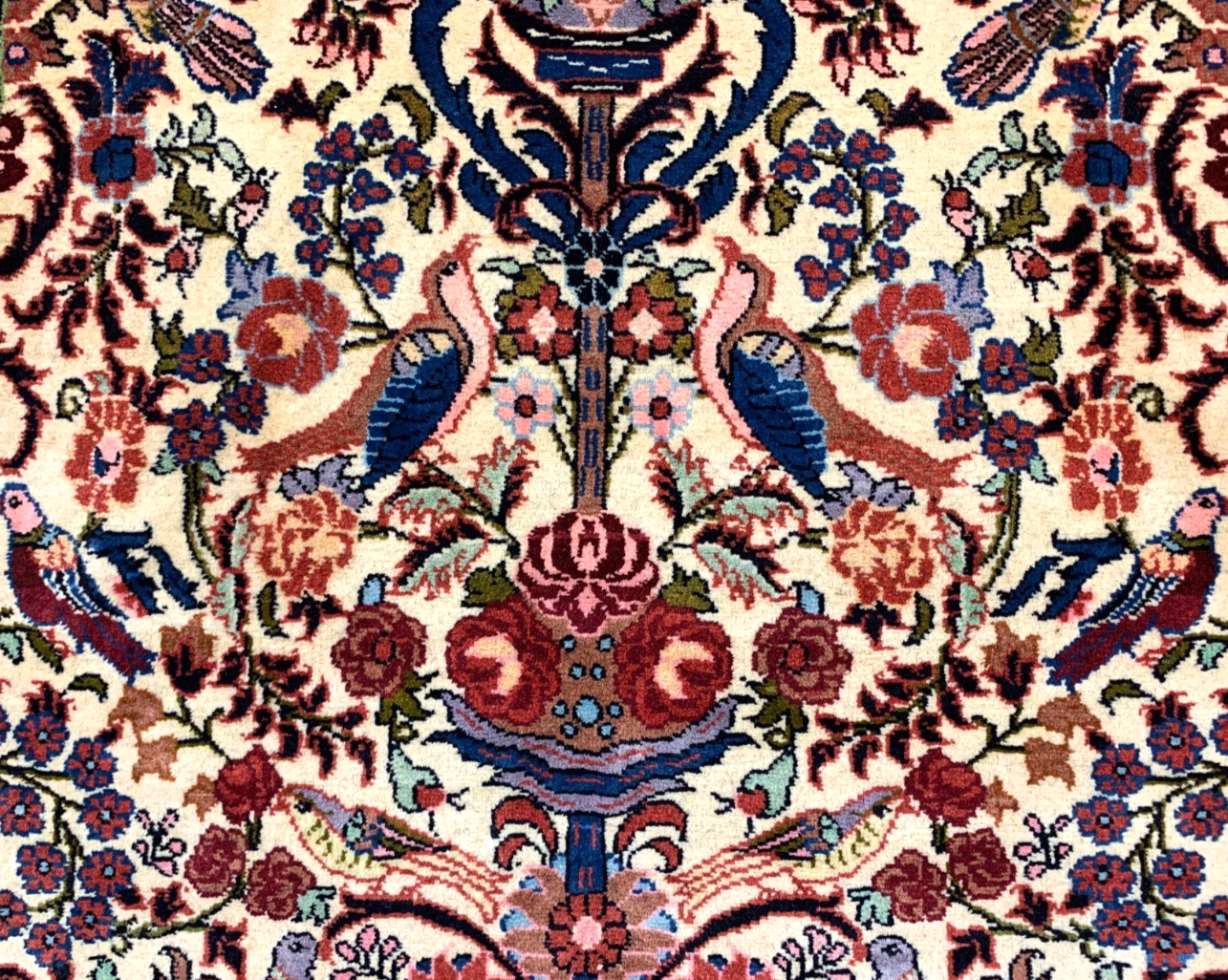 2'9"x4'6'' Hand-Knotted 100% Wool Pile Bidjare Area Rug - Area Carpet