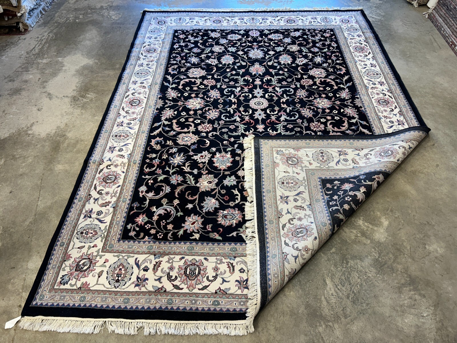 9'x12' Hand-Knotted 100% Lamb Wool Pile Oriental Rug